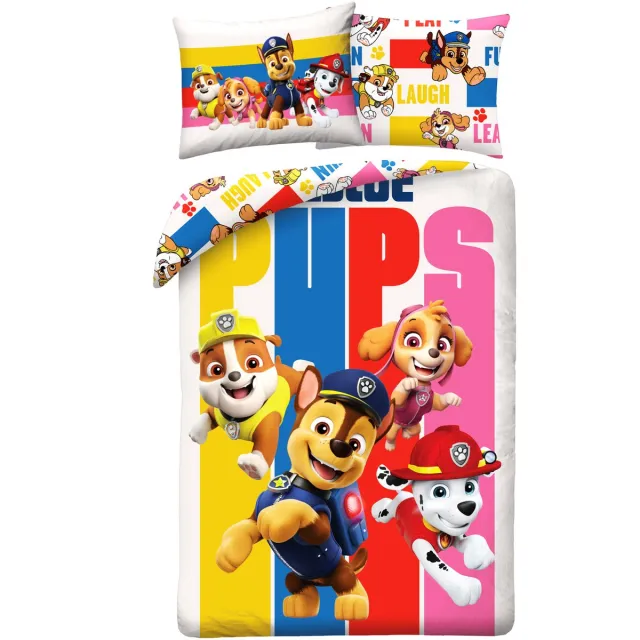 PAW Patrol dekbedovertrek pups 140 x 200 cm katoen Multicolor