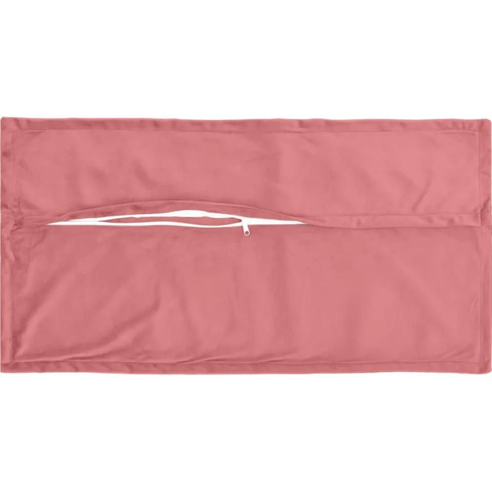 vidaXL Kussensloop 2 st HOUTEN Roze 40 x 80 cm Fluweel, foto 4