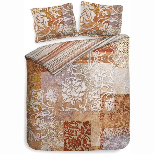 Heckettlane Heckett & Lane Orida Dekbedovertrek - Redwood-Brown roest