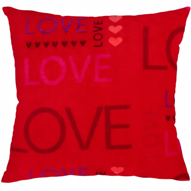 DOMAREX Decoratieve Kussenhoes 40x40cm - Cadeau voor Moederdag - Zacht rood