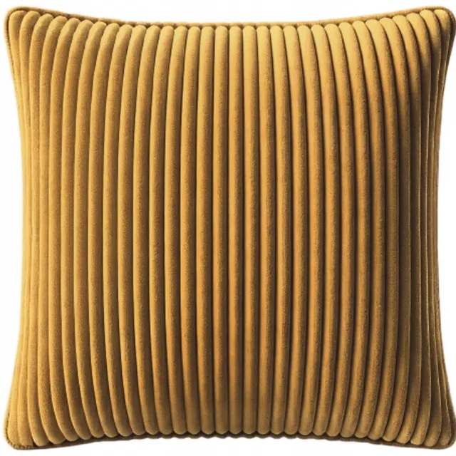 MMO-EURO Martyna Opiełka Decoratieve Kussenslopen 70x60 cm - Luxe Velours Corduroy Mosterdgeel