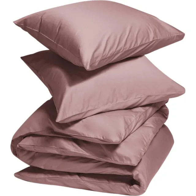 Yumeko dekbedovertrek katoensatijn poederroze 200x220 + 2/60x70 - Bio, eco & fairtrade Blush Rose