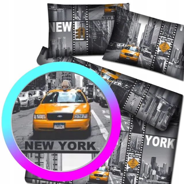 Designpremium New York Katoenen Dekbedovertrek Set Grijs