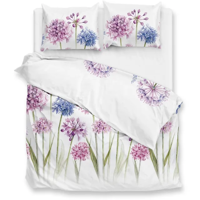 Zohome Dekbedovertrek Noemi - Multi - Dekbedhoes van 100% Katoen - Bloemen - 2 slopen 60/70 cm - AW25
