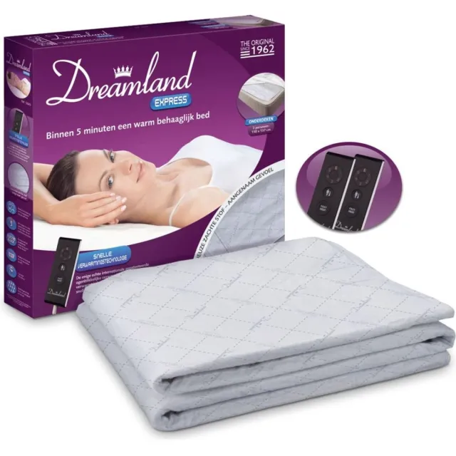 Dreamland 16045A - Elektrische onderdeken 2 personen - 137x150 cm Wit