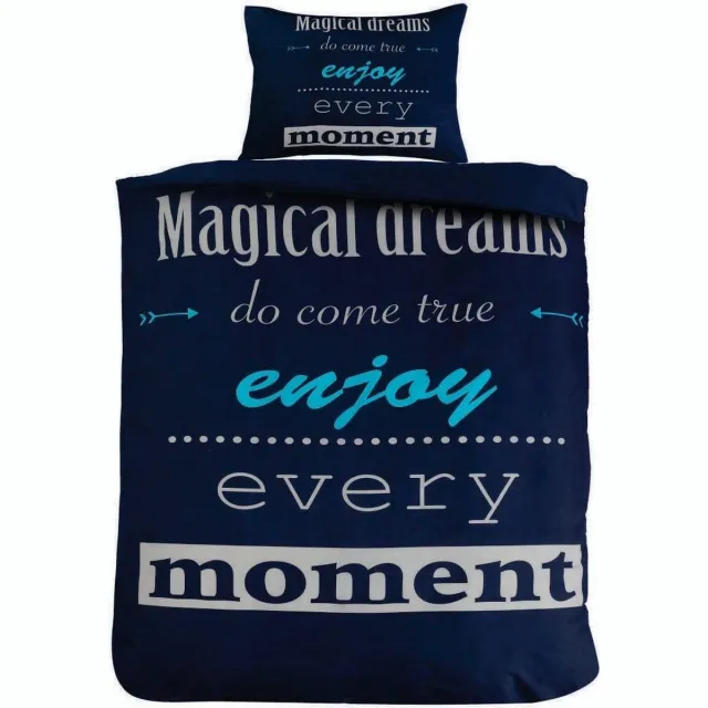 Cotton Club Husch Dekbedovertrek - Magical Dreams - 140x200/220 Zwart