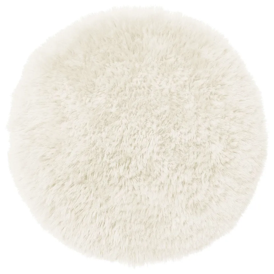 vidaXL Kussensloop 2 st HEERLEN Wit Dia. 60 cm PV Fleece