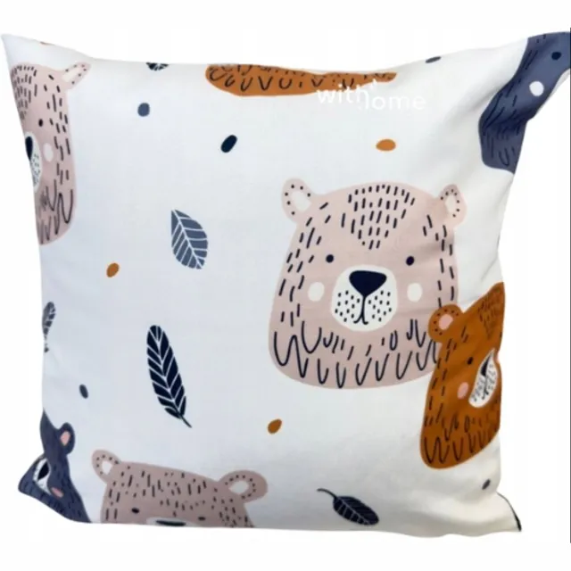 Markizeta Decoratieve kussensloop kinderkamer 40x40 cm met berenprint blauw