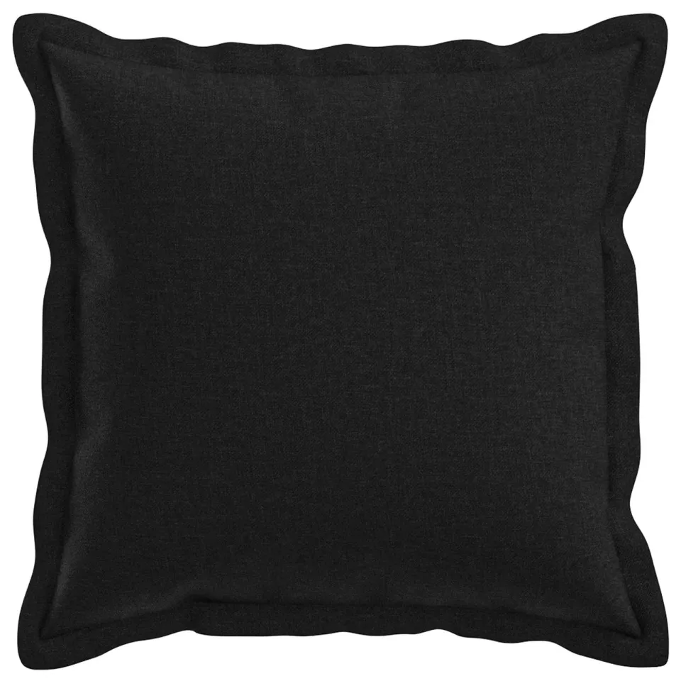 vidaXL Kussensloop 12 st HOUTEN Zwart 45 x 45 cm Faux Linnen