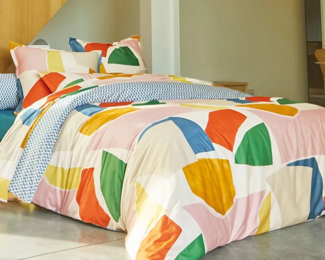 Blanc des Vosges dekbedovertrek Arty Multico multicolor