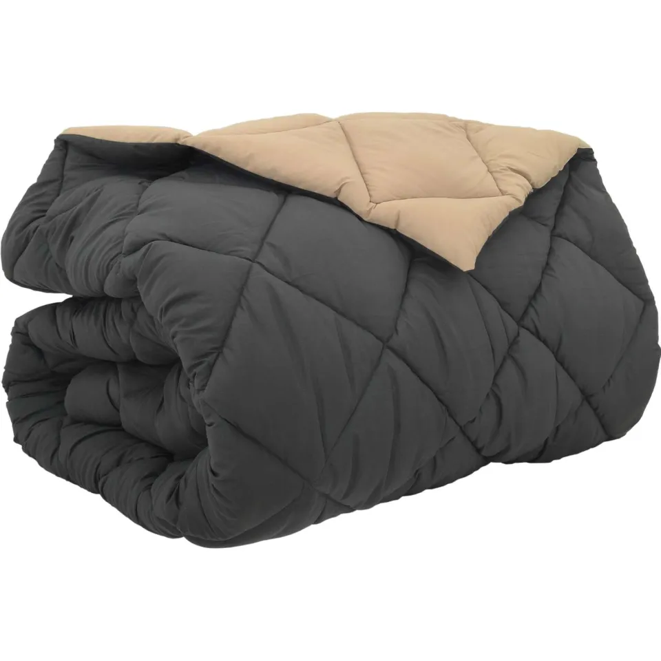 vidaXL Winter Dekbed 200 x 220 cm 450 gsm Microvezel anthraciet, foto 3