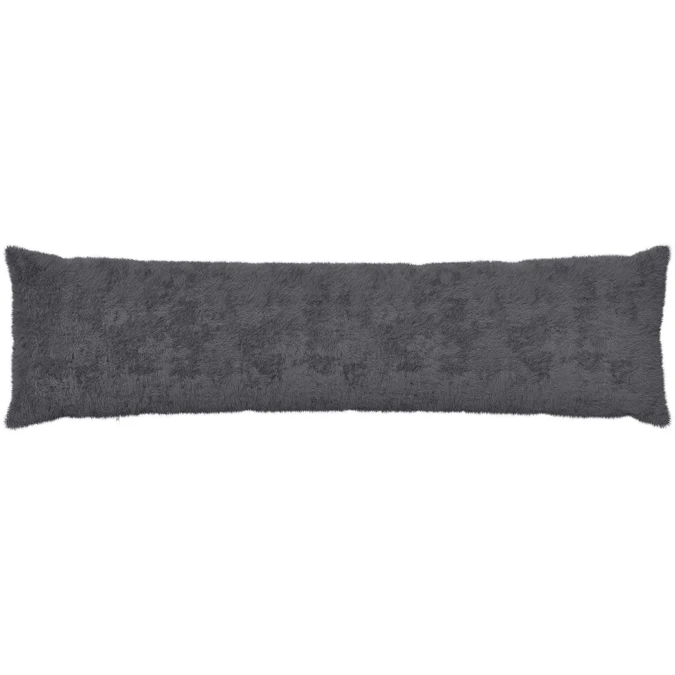 vidaXL Kussensloop 2 st HEERLEN Donkergrijs 40 x 145 cm