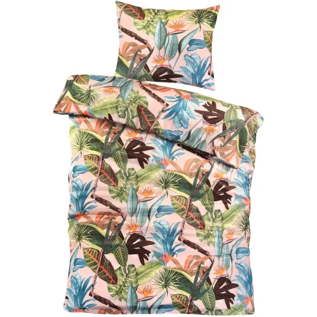 decoware Dekbedovertrek Tropical Paradise - Microvezel - Tropisch Thema - Met Kussensloop Meerkleurig