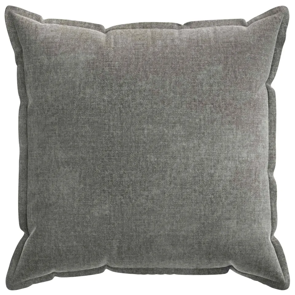 vidaXL Kussensloop 2 st HOUTEN Donkergrijs 65 x 65 cm Chenille Stof