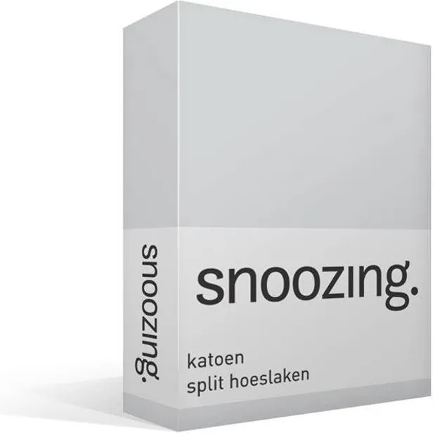 Snoozing Katoen - Split-hoeslaken - Grijs, foto 2