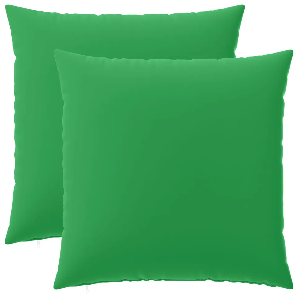 vidaXL Kussensloop 2 st HEERLEN Groen 65 x 65 cm Polyester, foto 3