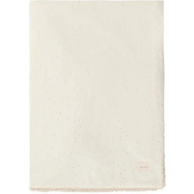 Nobodinoz Stories Winter deken 100x140cm - Honey Sweet Dots Natural Beige