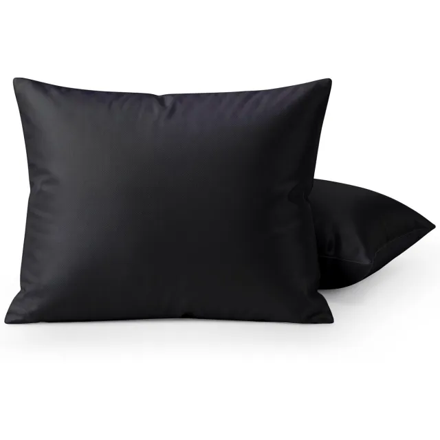 Happybed Kussenslopen Zwart 60x70 cm - Kussensloop set 2 stuks - 100% - Ultieme slaapcomfort