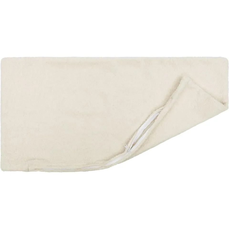 vidaXL Kussensloop 12 st HEERLEN Crèmekleurig 40 x 80 cm Bouclé, foto 4