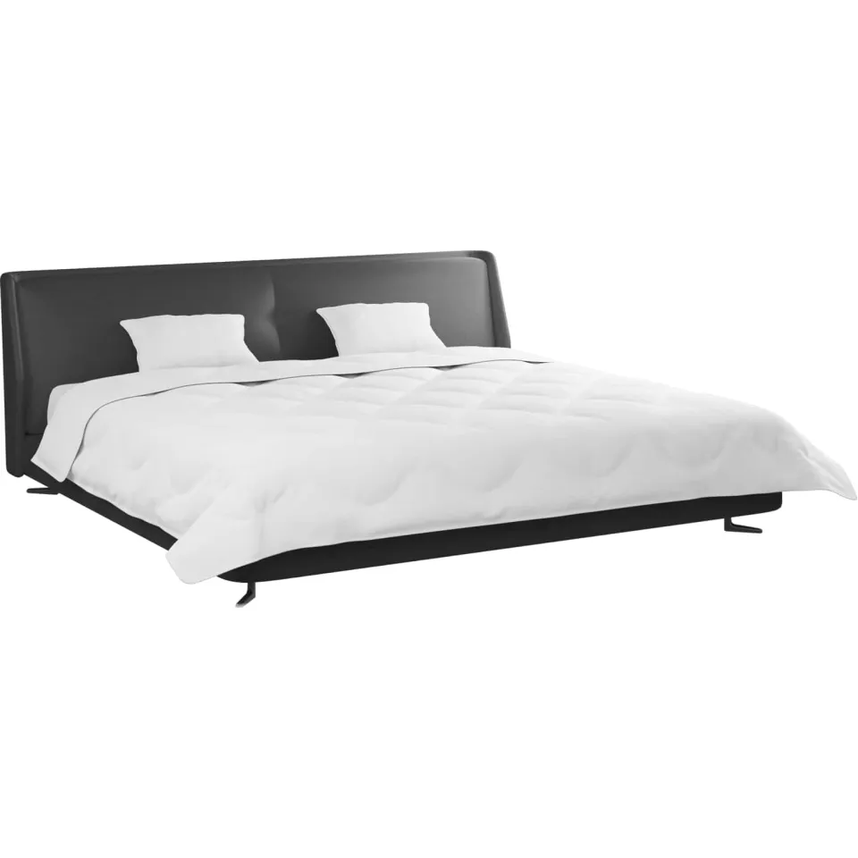 vidaXL Dekbed met Kussens 3 st Wit Microfiber en Dons Feather, foto 2