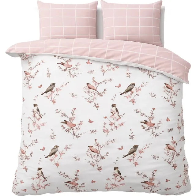 decoware dekbedovertrek Vintage Toile 240x220 cm - Microvezel - Met Kussenslopen - Lits-jumeaux Multi