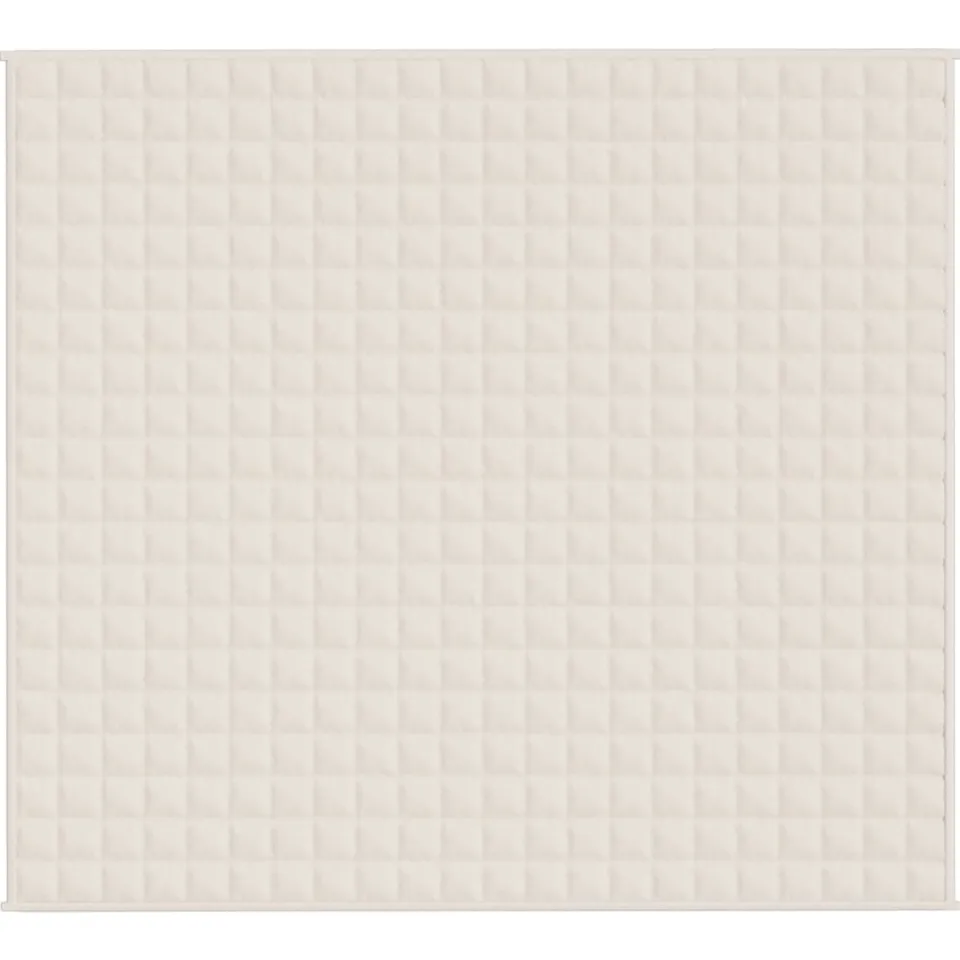 vidaXL Verzwaringsdeken 200x230 cm 13 kg stof lichtcrèmekleurig