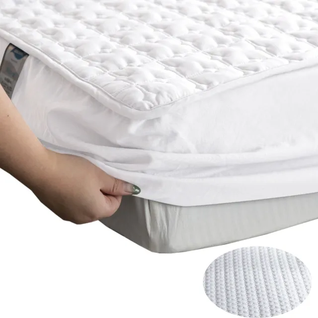 MODFU Matrasbeschermer 90x200 cm – Zachte Matrashoes voor Bescherming tegen Vuil en Slijtage – Slaapcomfort – Katoen – Wit