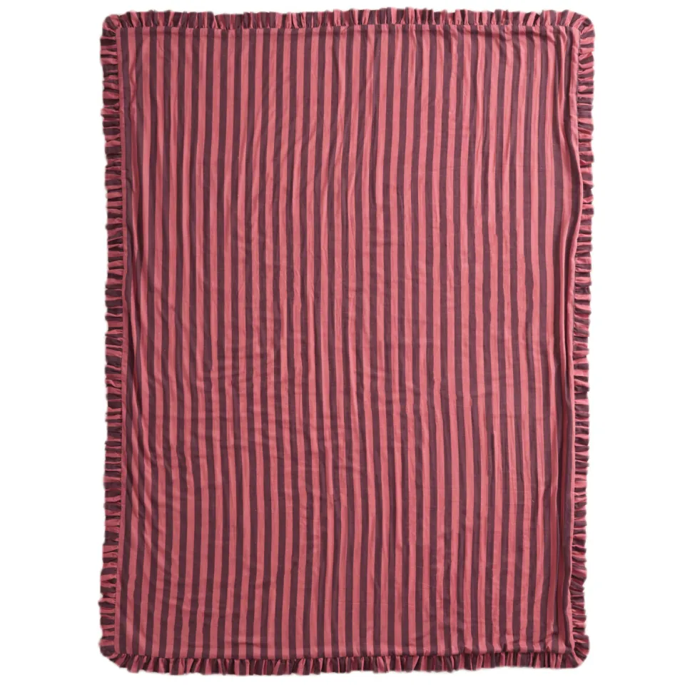 NOUS Living plaid Kenton donkerroze roze/donkerroze/off white, foto 4