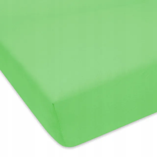 Designpremium Jersey Hoeslaken 60x120cm Pastel Groen met Elastiek - Zacht & Ademend