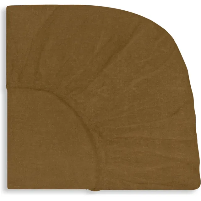 LIS LABELS Hoeslaken - Little One in Mustard- 70x140 cm - Linnen - Kindermatras