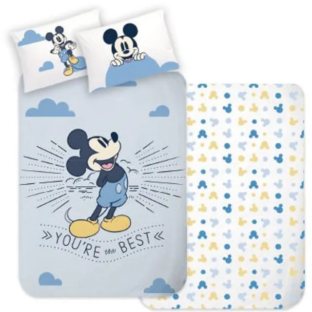 Disney Mickey Mickey Mouse Peuterdekbedovertrek blauw - Katoen Groen