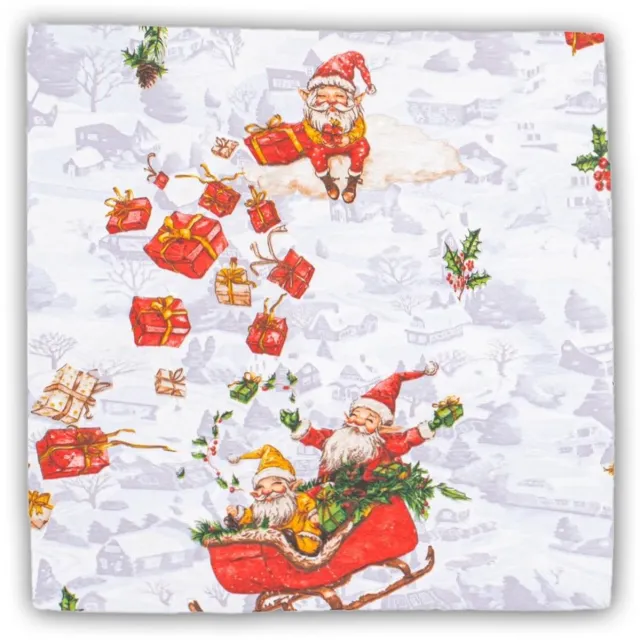 New baby katoenen kussensloop kerst 40x40 cm - Sierkussensloop multicolor