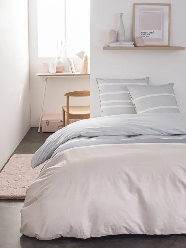 Today Beddengoed van katoen SOFT PINK, dubbelzijdig veelkleurig