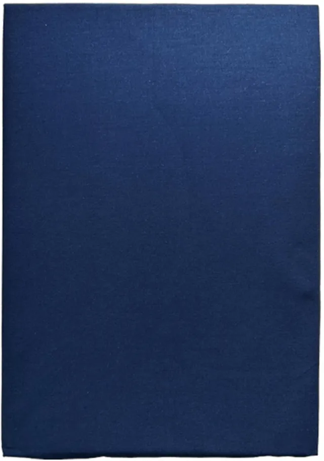 Brighton/Acanthus Percale Katoenen Hoeslaken - 80x200 cm - Eenpersoons - Hoekhoogte 28 cm - Donker Blauw - Fris & Ademend - Restant Actie!