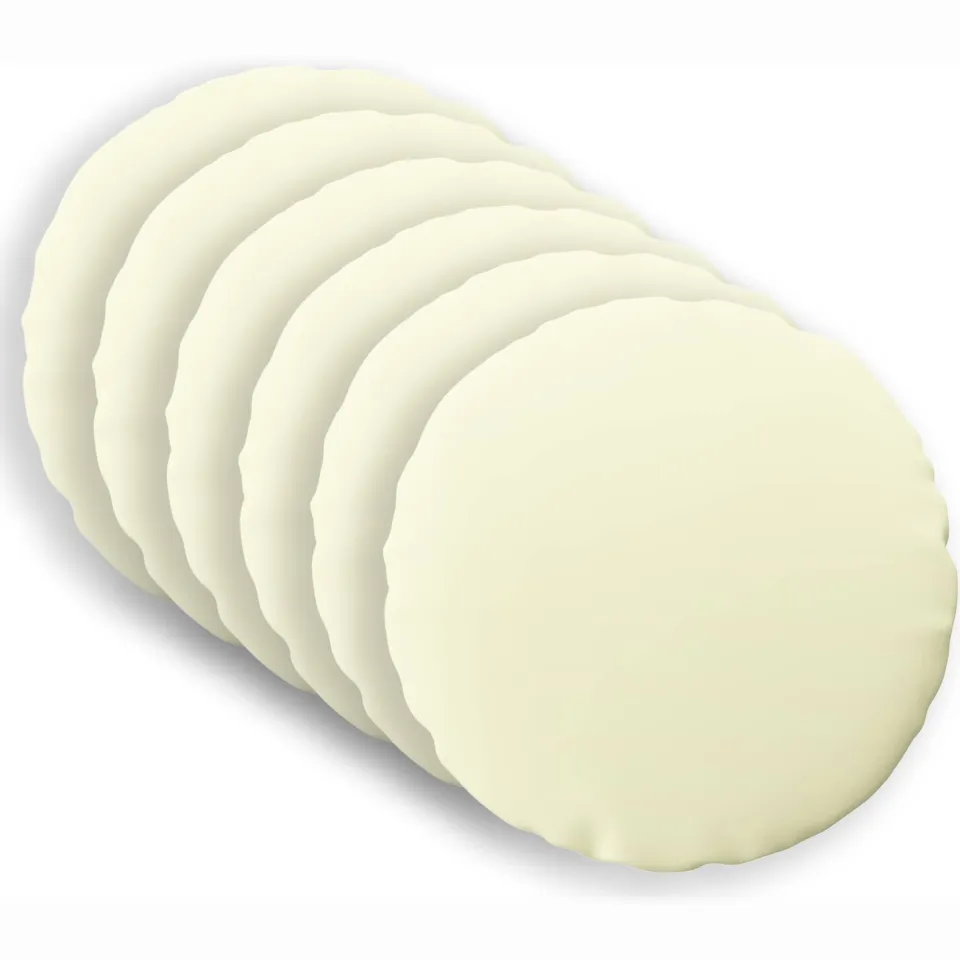 vidaXL Kussensloop 6 st HEERLEN Crèmekleurig Dia. 60 cm Polyester
