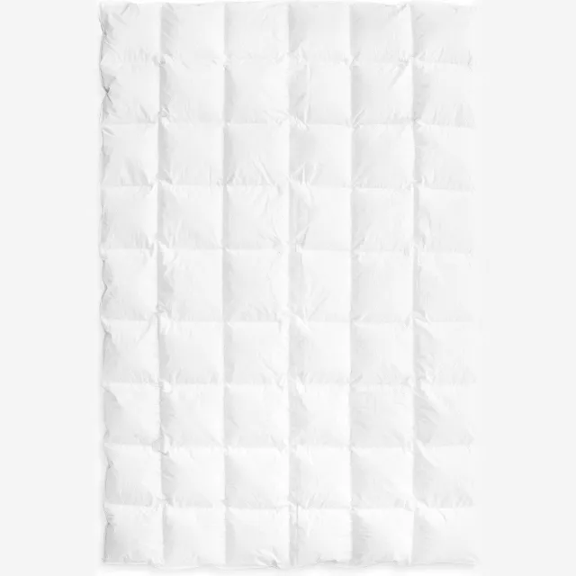 OnceDoce® Ganzendons Dekbed 180x200cm – Capri ZOMER Dons Dekbed 900g Vulling – 100% Katoenen Tijk Wit - Satijnen Bies – Wasbaar - Luchtig en comfortabel