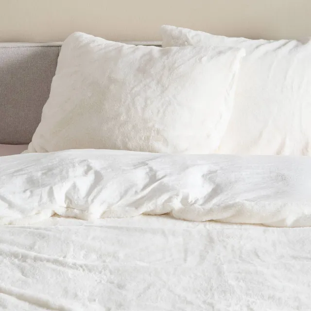 NOUS Living Fur kussensloop offwhite, foto 2