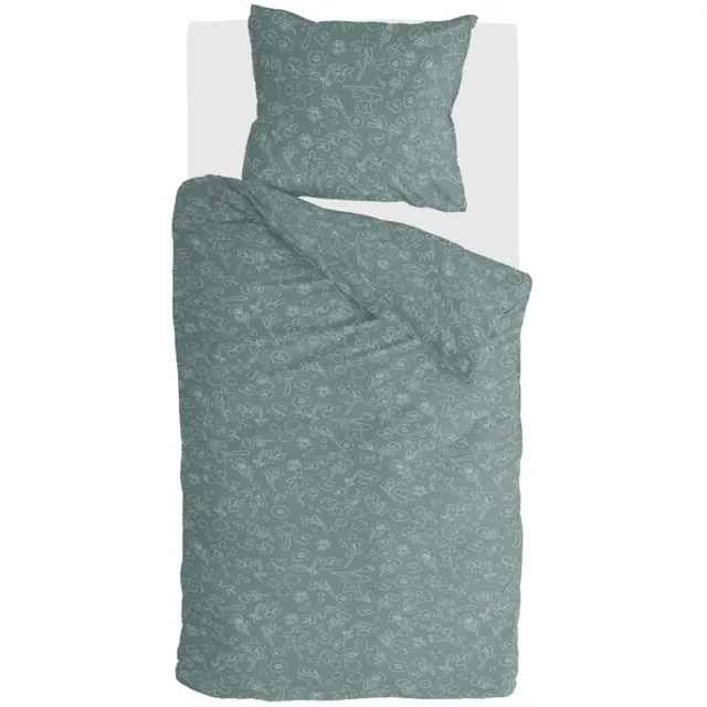 BYRKLUND Dekbedovertrek Vedor - 140x220 - 80% Polyester / 20% Katoen - Antraciet