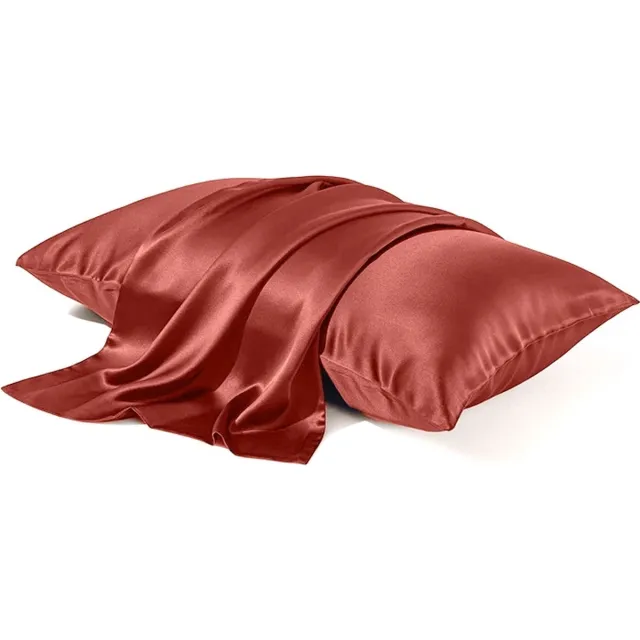 Silkmood Luxe Zijde Kussensloop – 100% Premium Pure Moerbeizijde van de Hoogste Kwaliteit 6A, 22 Momme, 50x60cm, orange rust