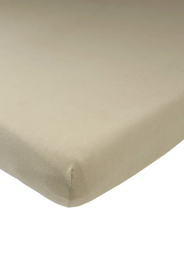 Meyco jersey ledikant hoeslaken 60x120 cm taupe