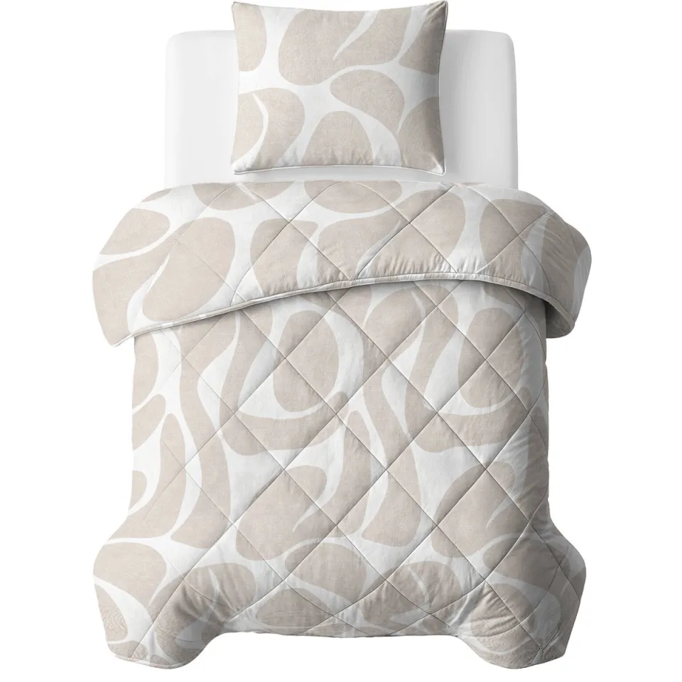 Sleeptime synthetisch dekbed zonder overtrek (wasbaar) Taupe/Zand