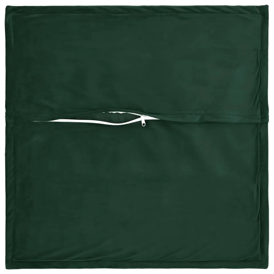 vidaXL Kussensloop 6 st HOUTEN Donkergroen 30 x 30 cm fluweel groen, foto 4