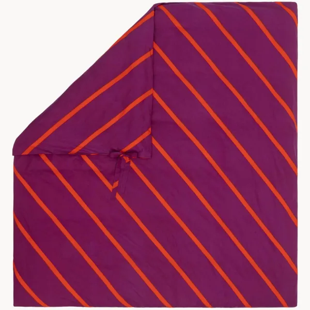 Marimekko Dekbedovertrek Basso van biokatoen Rood, Oranje