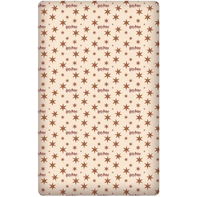 Harry Potter Hoeslaken 90 x 200 cm Beige - Rood