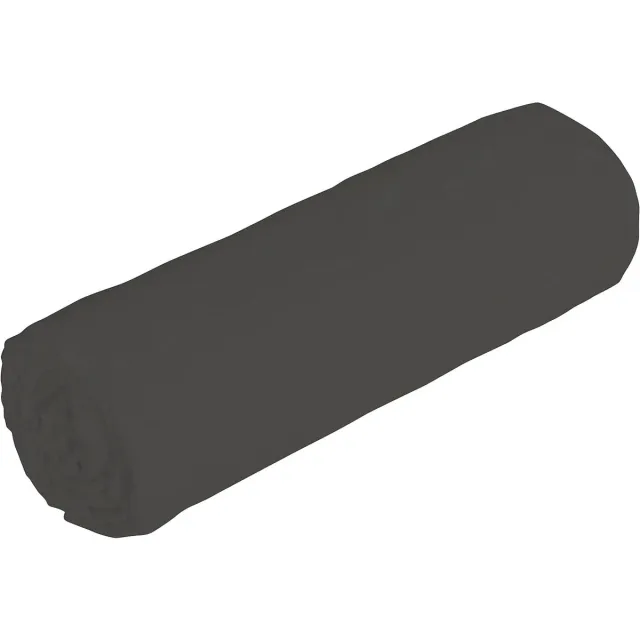 Vente-unique Hoeslaken in satijn 108 draden/cm² - 200 x 200 cm - Instophoogte 30 cm - Antracietgrijs - TALORA van PALACIO