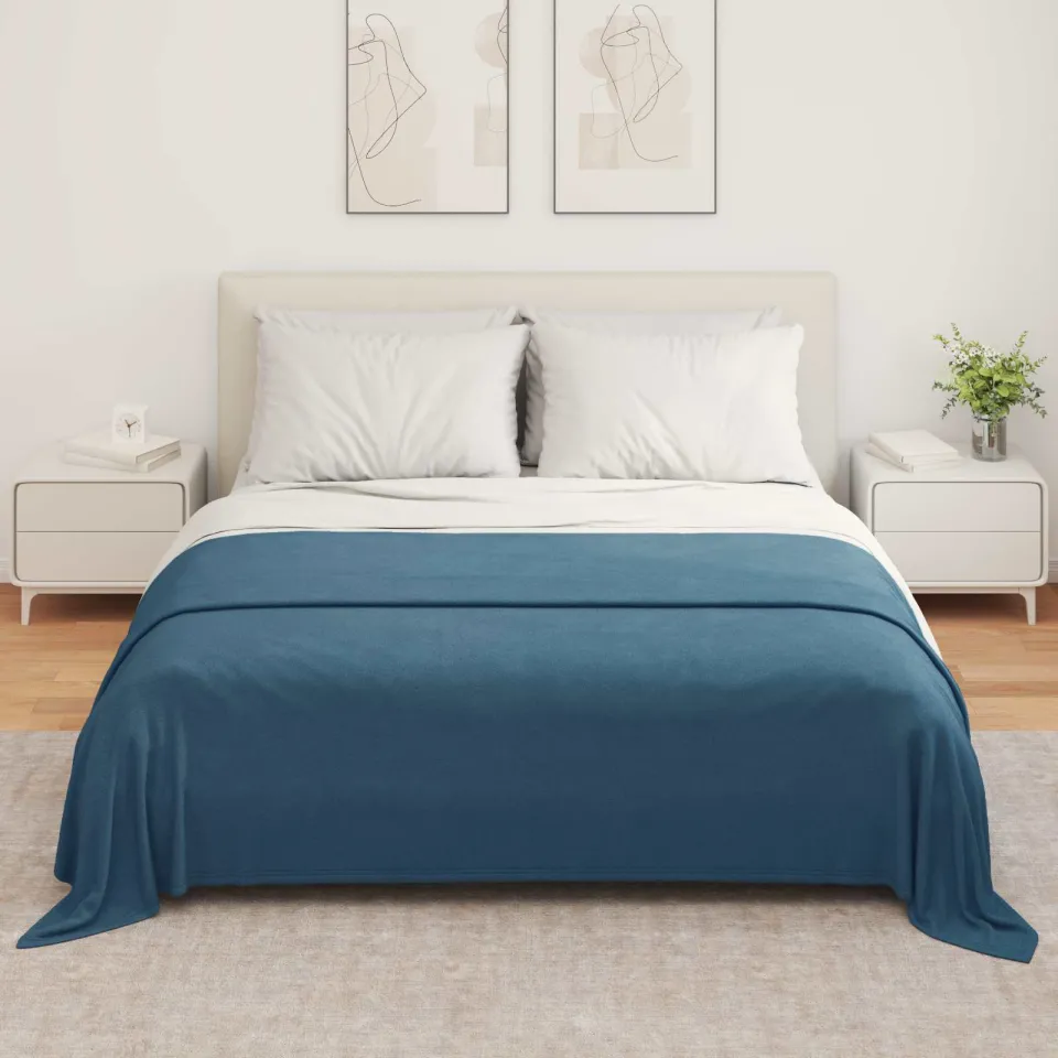 vidaXL Kleden 6 st Marineblauw 280 x 210 cm 4,74 kg Fleece, foto 3