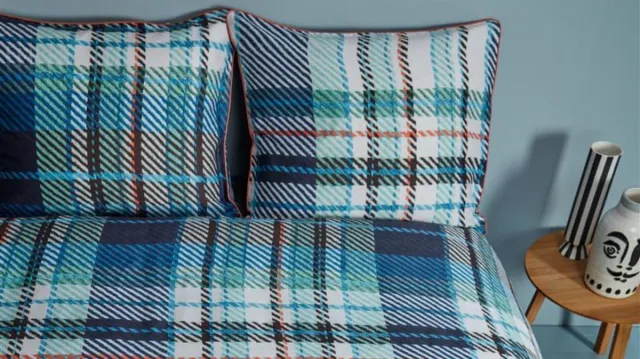 Oilily Duvet cover NL sizes 50 Double Check Blue: 260 Blauw