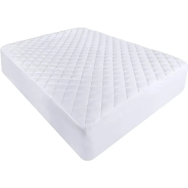 decoware Matrasbeschermer 160x200 cm - Matrasbeschermers - Molton Hoeslaken - Wasbare Matrashoes - 4 Elastische Banden - Hoeslaken Voor Boxspringbedden Wit