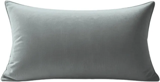 MMO-EURO Martyna Opiełka Decoratieve Kussensloop Velours 70x50 cm - Zacht en Stijlvol Grijs
