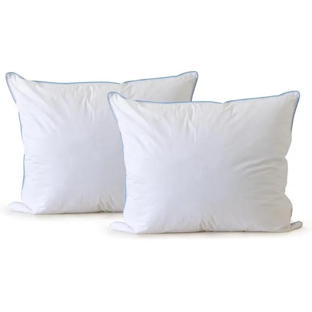 Eleganzzz Sleeptight Hoofdkussen - Percal Katoen - Hoofdkussen 60x70cm - 2 Stuks Hoofdkussens - Set van 2 Kussens Wit